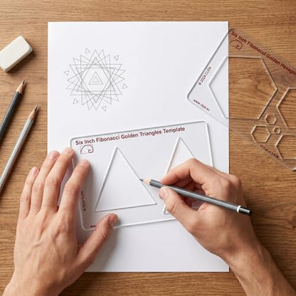 Fibonacci 6" Triangle Drawing Template