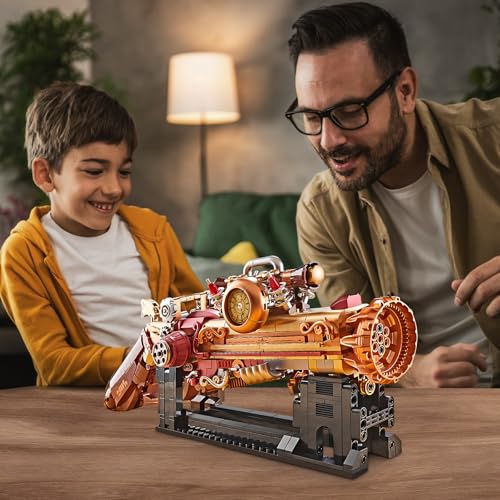 Ideas Steampunk Mechanical Gun Weapon Building Blocks Set for Adults