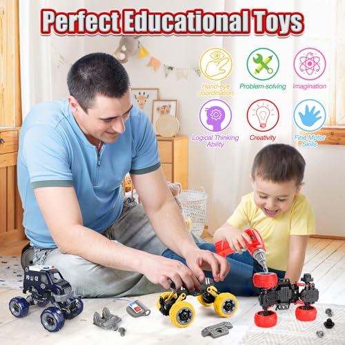 Take Apart Toys for 6 Year Old Boy Gifts Kids Boy Toys Age 4 (4 Count)