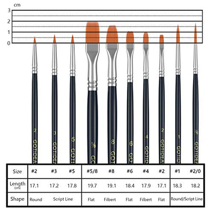 Paint Brushes (10 Count)