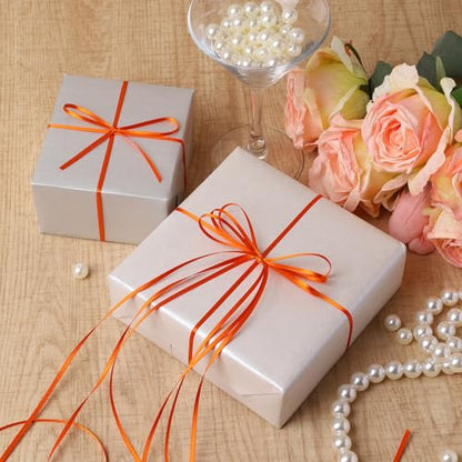 Orange Satin Ribbon 1