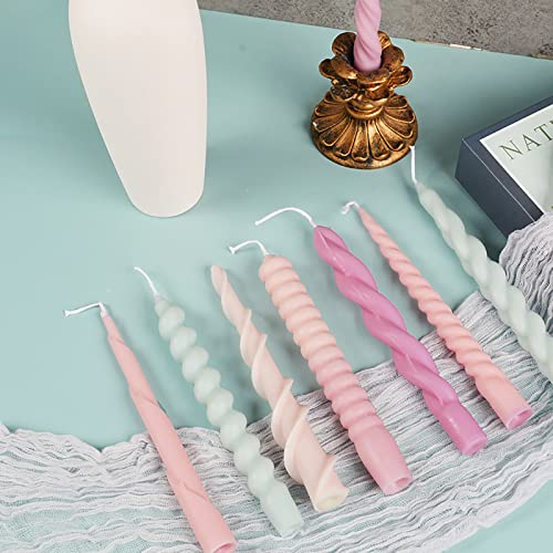 8 Piece Spiral Candle Molds