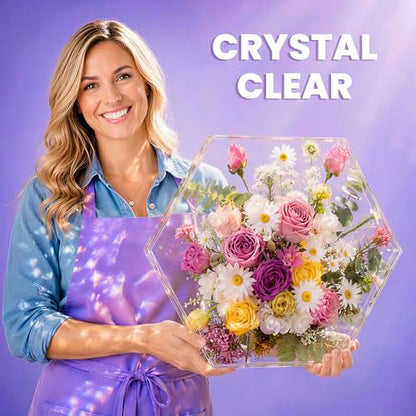 34oz Crystal Clear Epoxy Resin (32 Ounce)