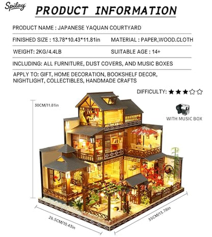 DIY Miniature House Kit for Adults