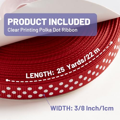 Polka Dot Grosgrain Ribbon 3