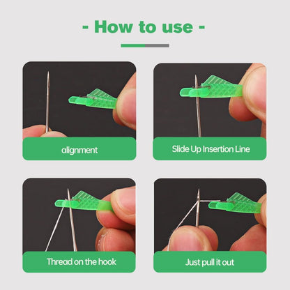 Automatic Sewing Needle Threader, Fish Type Sewing Machine Needle Threader, Simple Hand Sewing Needle Sewing Tool Set for Sewing Supplies (30 pcs)