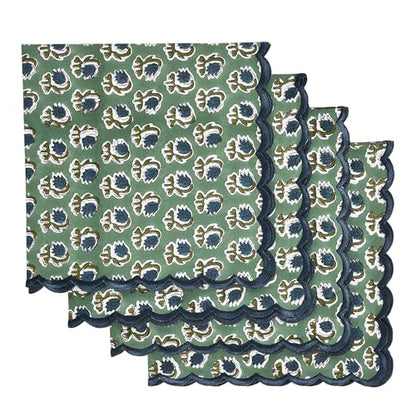 Hand Block Print Cloth Napkins (4 Count)