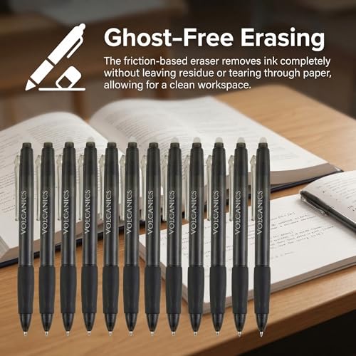 Retractable Clicker Erasable Gel Pens (36 Count)