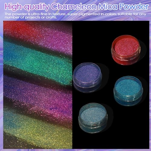 Chameleon Mica Powder Set 16 Colors (2.82 Ounce)