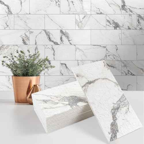 100 Pieces Peel and Stick Backsplash for Kitchen (12.5 Sq Ft)