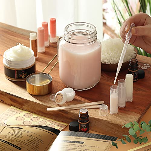 CraftZee 𝗣𝗥𝗘𝗠𝗜𝗨𝗠 Lip Balm Making Kit. DIY Lip Gloss Pack
