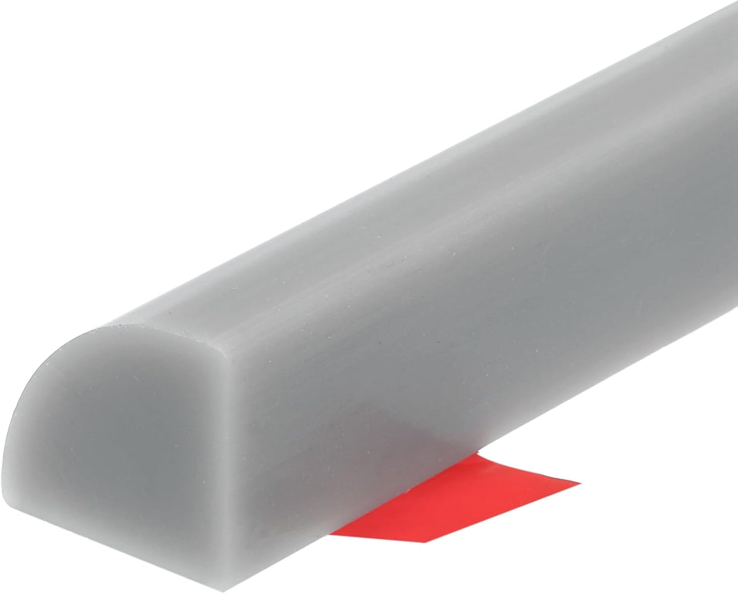 uxcell Flexible Molding Trim, 79 Inch Flexible Quarter Round Molding Silicone Peel and Stick Trim Self Adhesive Shower Water Barrier for Corner Decor Bathroom Kitchen, Grey