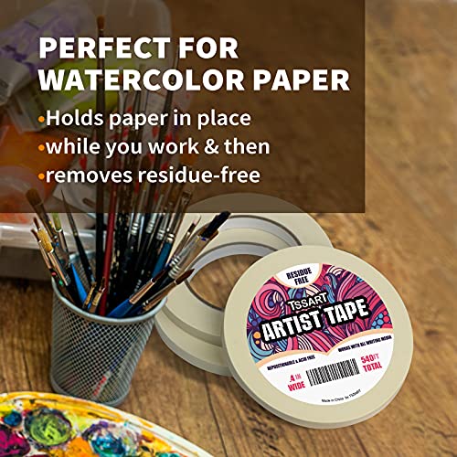 3 Pack White Artist Tape (540 Foot)