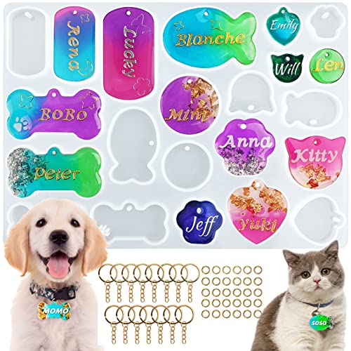 Pet Tag Resin Mold Silicone