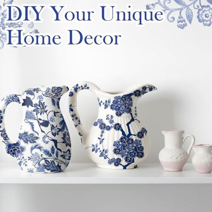 36 Pack 6 Style Blue and White Decoupage Chinoiserie Napkins (36 Count)