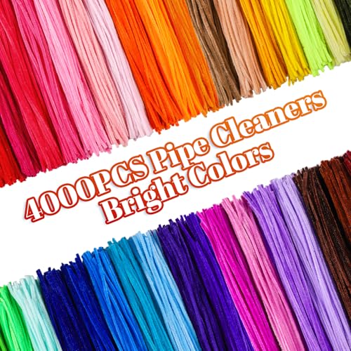 4000 Pieces Pipe Cleaners Bulk