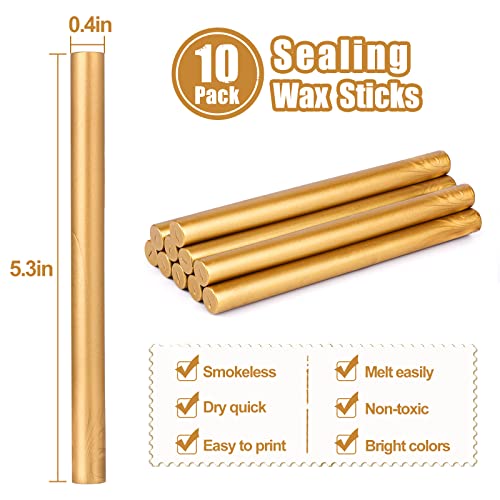 Glue Gun Sealing Wax Sticks for Wax Seal Stamp (10 Count)