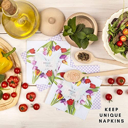 20 ct 13x13 Flowers Paper Luncheon Decoupage Napkins (20 Count)