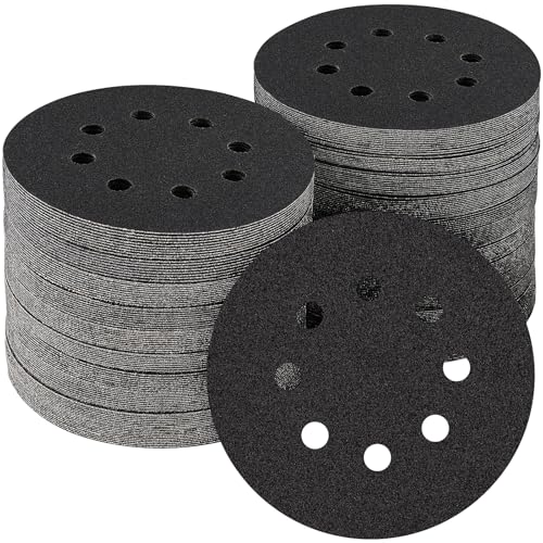 100PCS 5 Inch Sanding Discs 80 Grit Random Orbit Sander Sandpaper (100 Count)