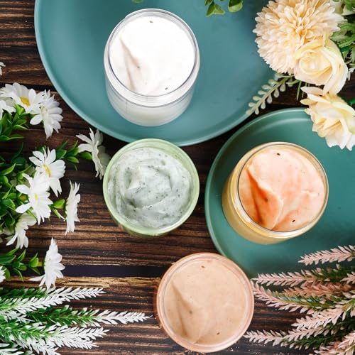 36 Pack 3 OZ Plastic Jars Clear Cosmetic Container with Lids (36 Count)