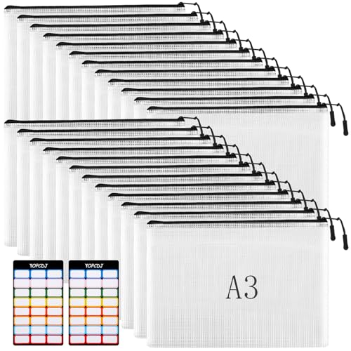 24pcs Mesh Zipper Pouches