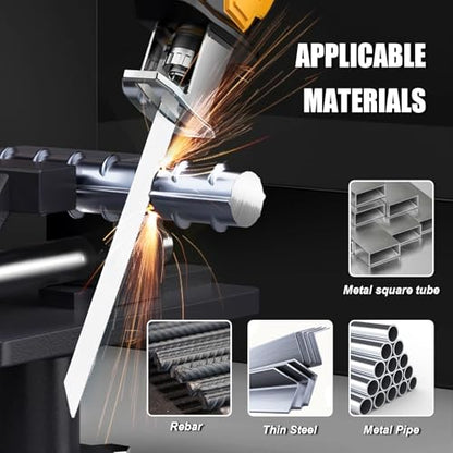 25Pack 6inch 14TPI Metal Reciprocating Saw Blades Set (25 Count)