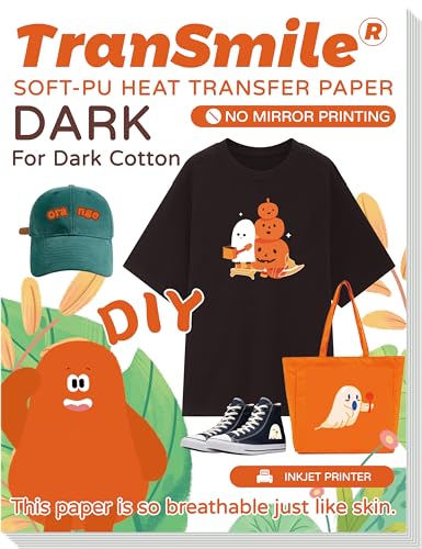 PU Heat Transfer Paper for Dark Fabric (20 Sheet)