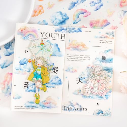 6 Rolls Cloud PET Tape Set