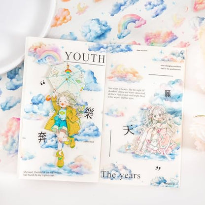 6 Rolls Cloud PET Tape Set
