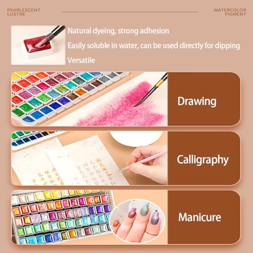 Metallic Glitter Watercolors