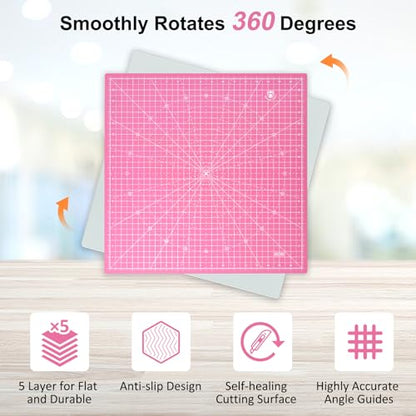 17"x17" Rotating Cutting Mat