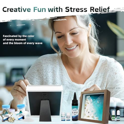 Crafts for Adults Zen Ocean Resin Art Kit