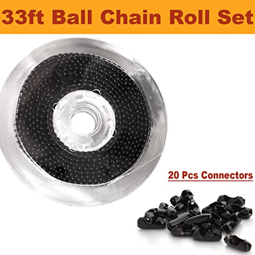 Steel Ball Chain Bead Dog Tag Chain Beaded Necklace Chains for Jewelry Making Bracelet Military Crafts