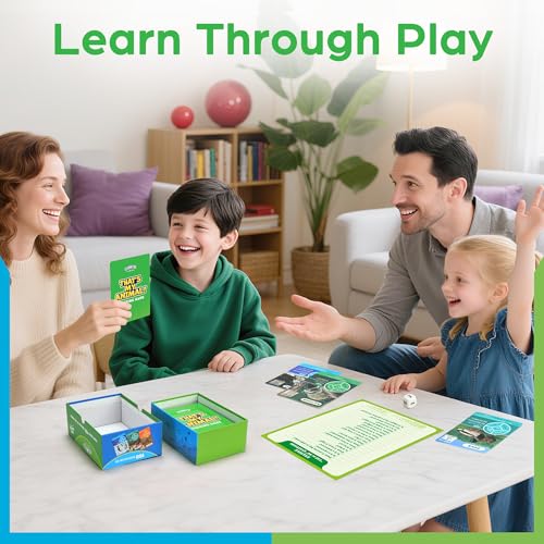 Guess the Animal in 10 Clues Card Games for Kids & Family