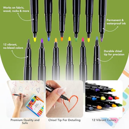 Fabric Markers (12 Count)