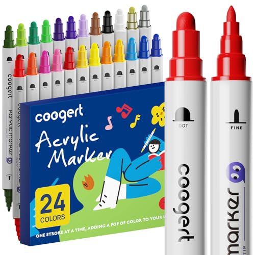 24 Paint Pens for Rock