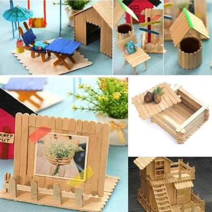Jumbo 6 Inch Wooden Multi (100 Count)
