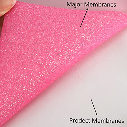Glitter Fluorescent Pink HTV Heat Transfer Vinyl Rolls