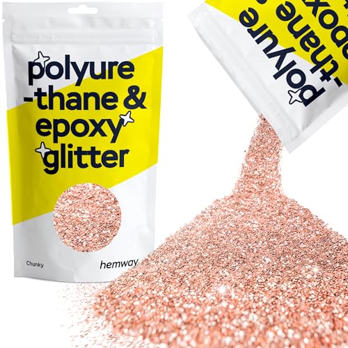 Resin Glitter Rose Gold 100g Chunky Polyurethane & Epoxy Glitter (3.5274 Ounce)