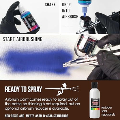 Opaque Coffee Brown Acrylic Airbrush Paint