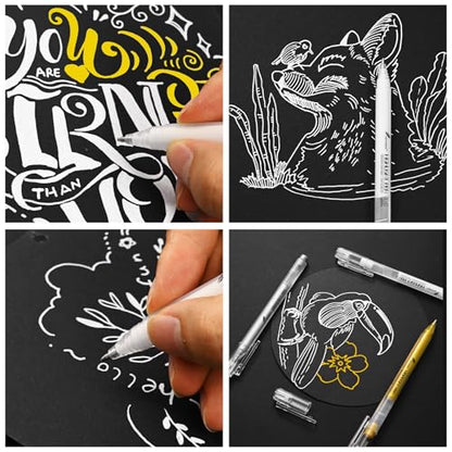 Silver Gel Pens (3 Count)