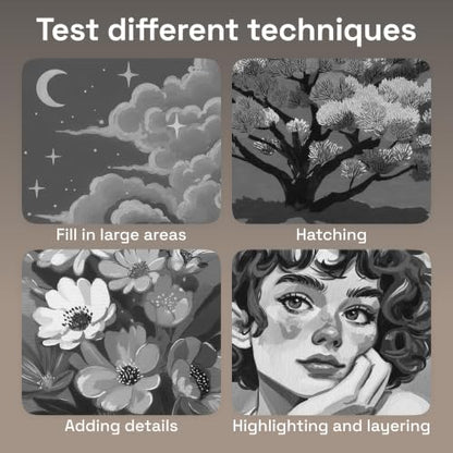 5 Gray Tones Dual (5 Count)