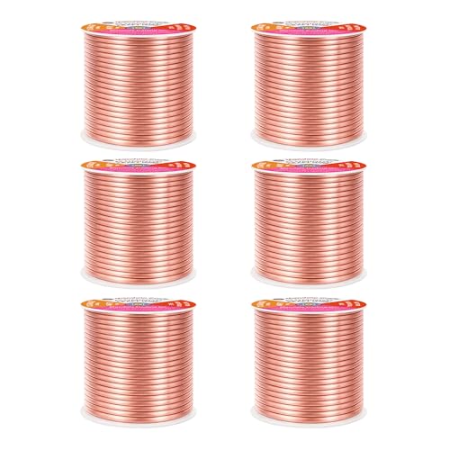 12 Gauge Rose Gold Tone Combo Anodized Aluminum Craft Wire (276 Foot)