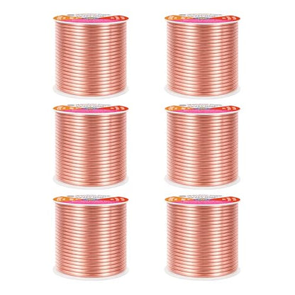 12 Gauge Rose Gold Tone Combo Anodized Aluminum Craft Wire (276 Foot)