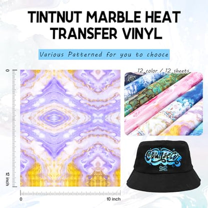 Watercolor Marble Heat Transfer Vinyl