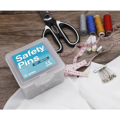 500 Pcs ZIPCCI 1.5 inch Safety Pins