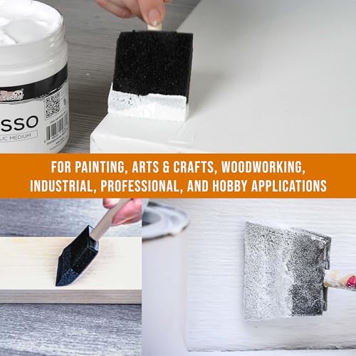 US Art Supply 3 inch Foam Sponge Wood Handle Paint Brush Set (30 Count)