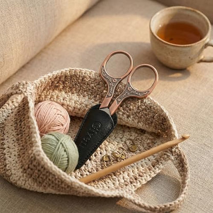 Crochet Scissors and Cross Stitch Scissors with Cover