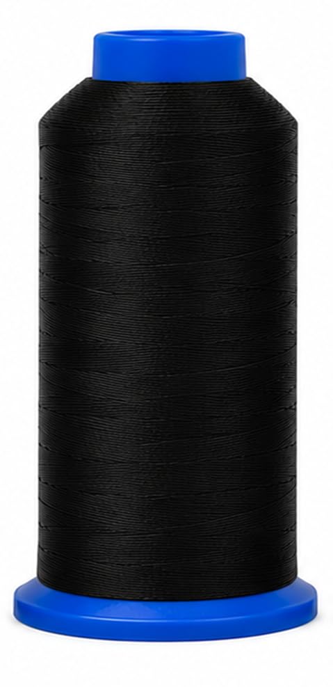 Size 69 210D T70 Black Off White Bonded Nylon Thread 6000YDs (18000 Foot)