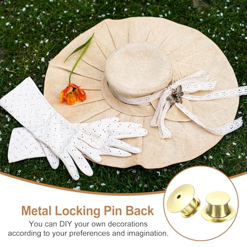 30Pcs Metal Locking Pin Backs (30 Count)